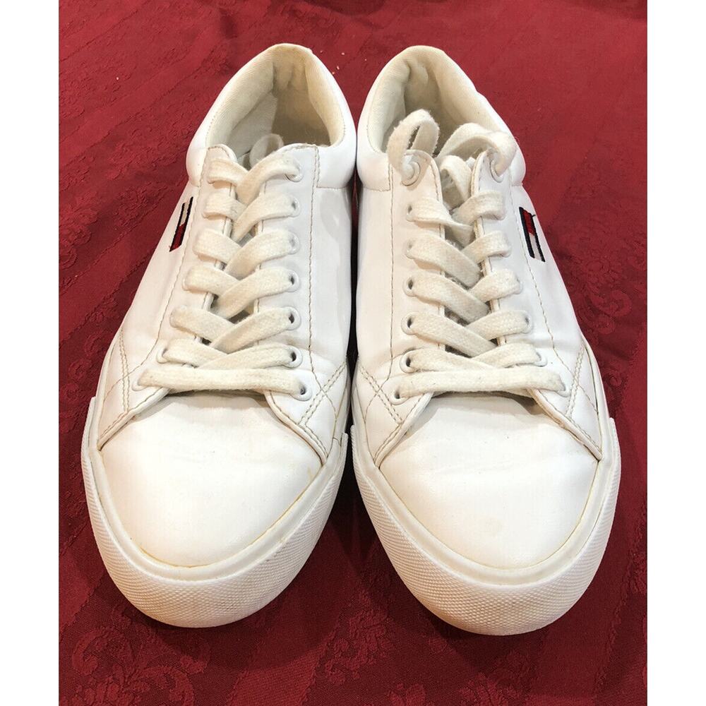 Tommy Hilfiger Flint 3 White Classic Style Sneakers Size 7.5M